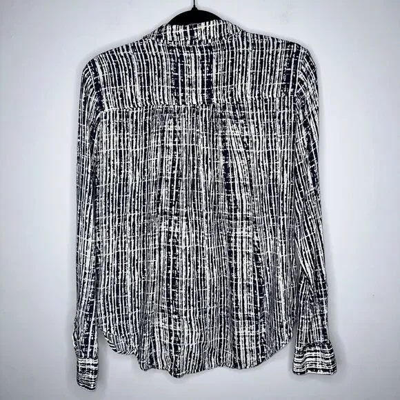 Holding Horses Anthropologie Women’s Sammie Printed Button Down Shirt Size 4 - Picture 3 of 5